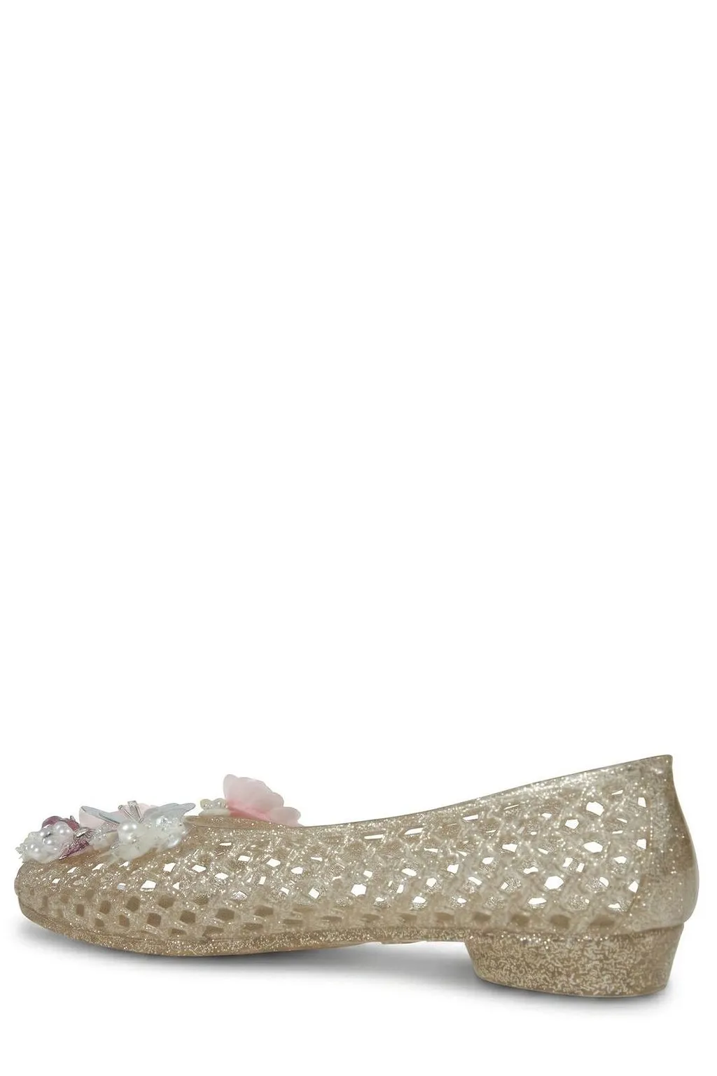 Hibiscus Mesh Floral Ballet Flats