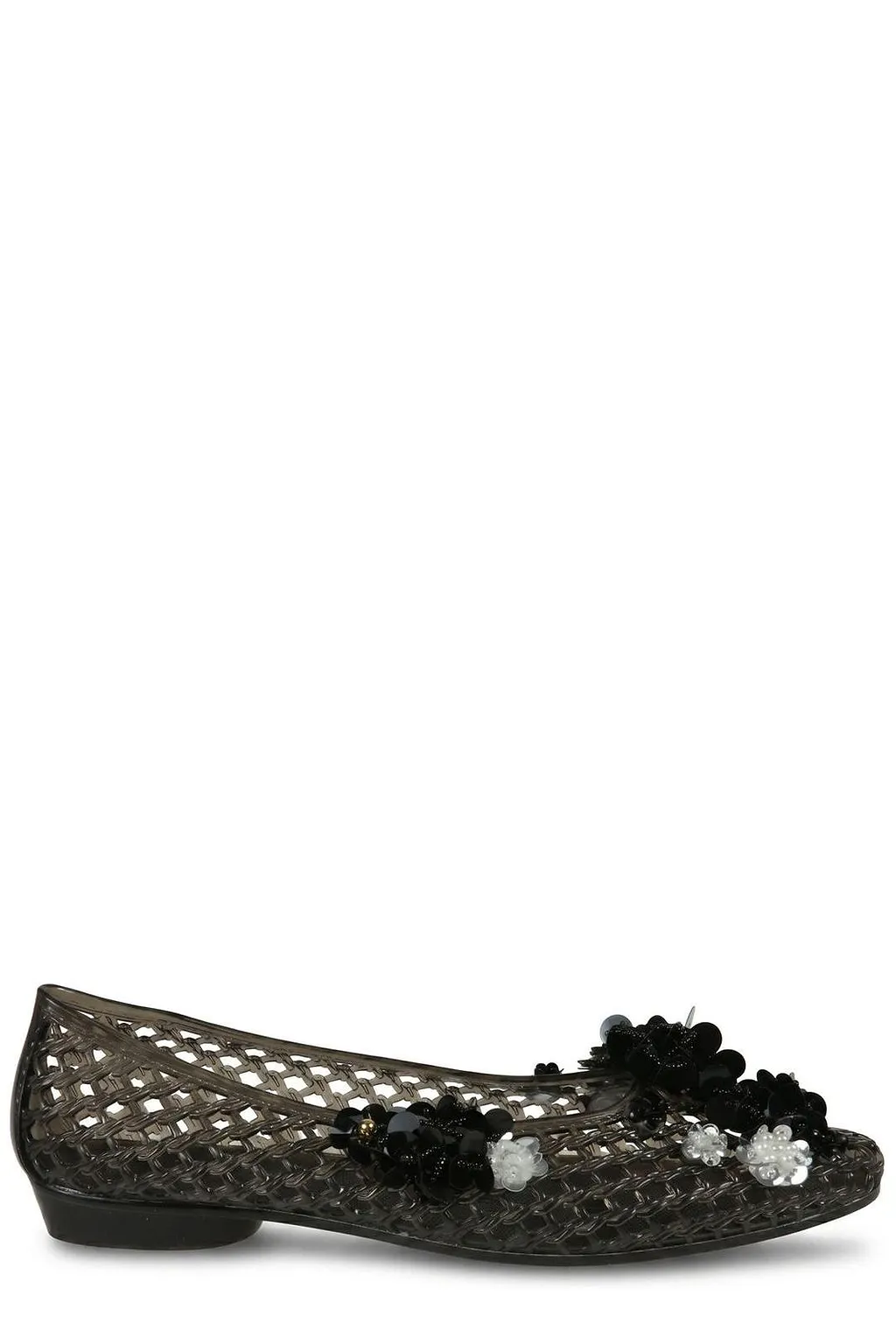 Lily Mesh Floral Ballet Flats