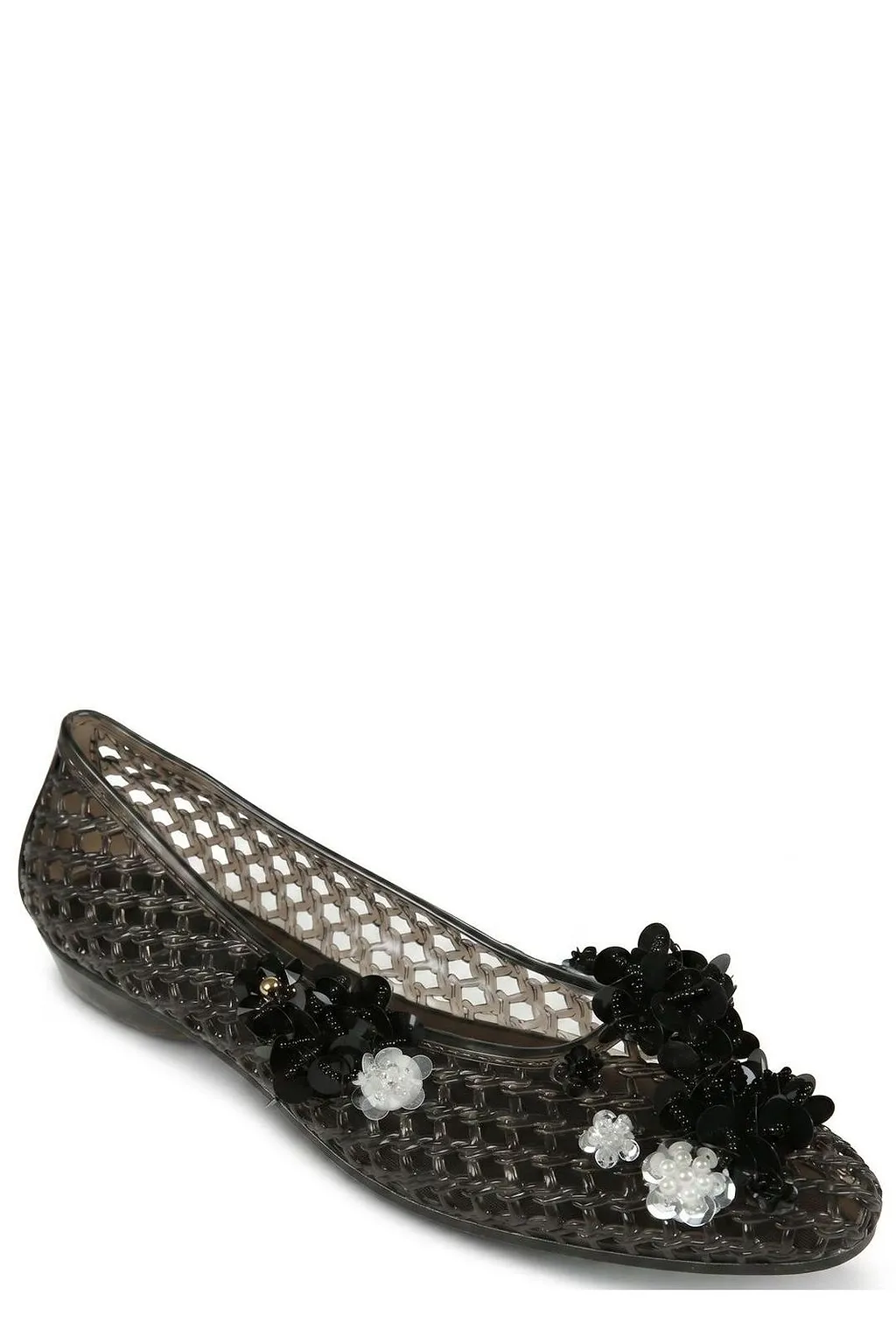 Lily Mesh Floral Ballet Flats