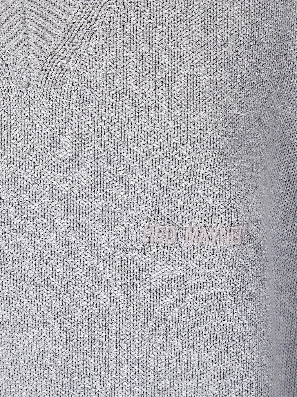 Hed Mayner Embroidered V-Neck Knitted Top