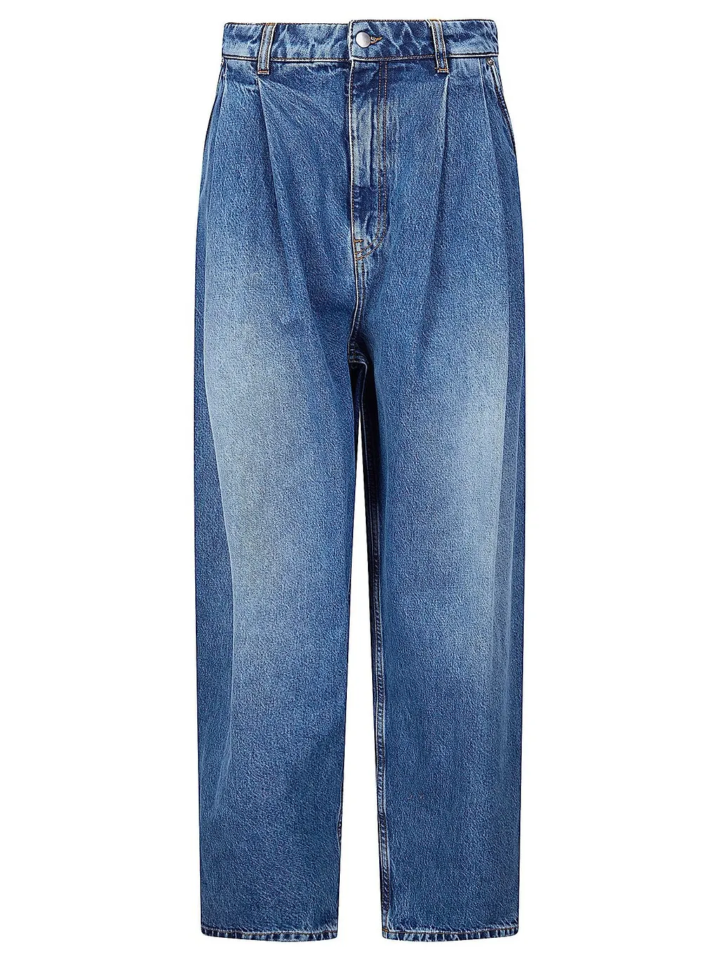 Hed Mayner Pleated Wide-Leg Jeans