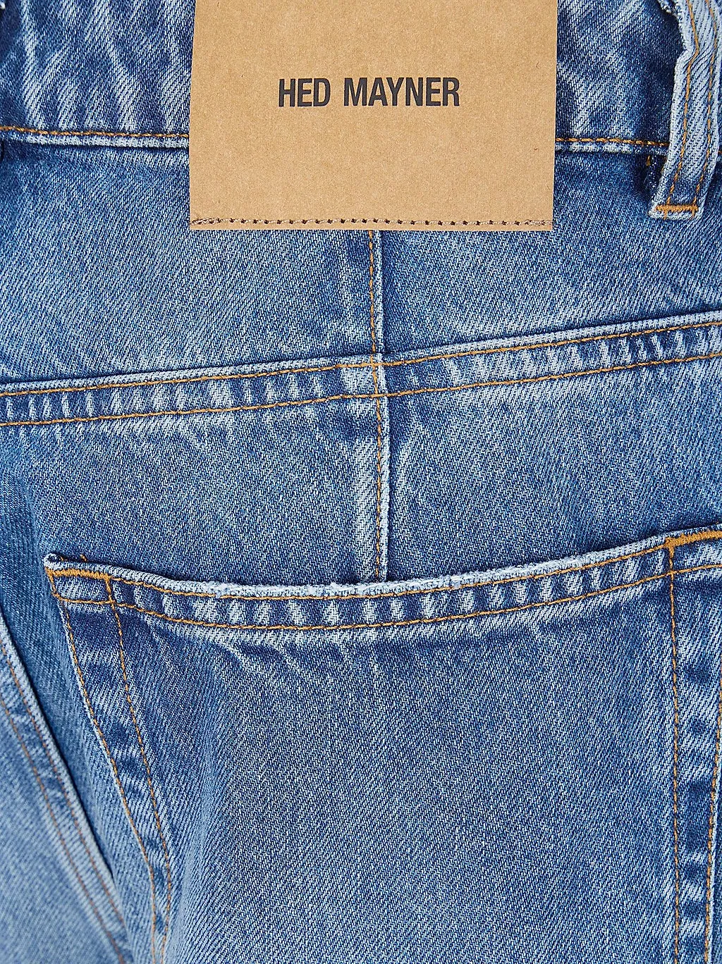 Hed Mayner Pleated Wide-Leg Jeans