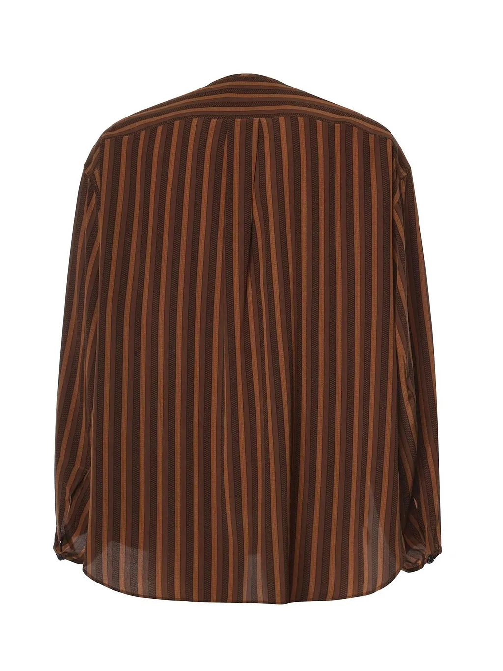 Hed Mayner Stripe Band-Collar Shirt