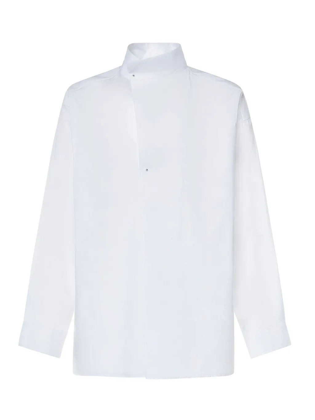 Hed Mayner Stand-Collar Popover Shirt