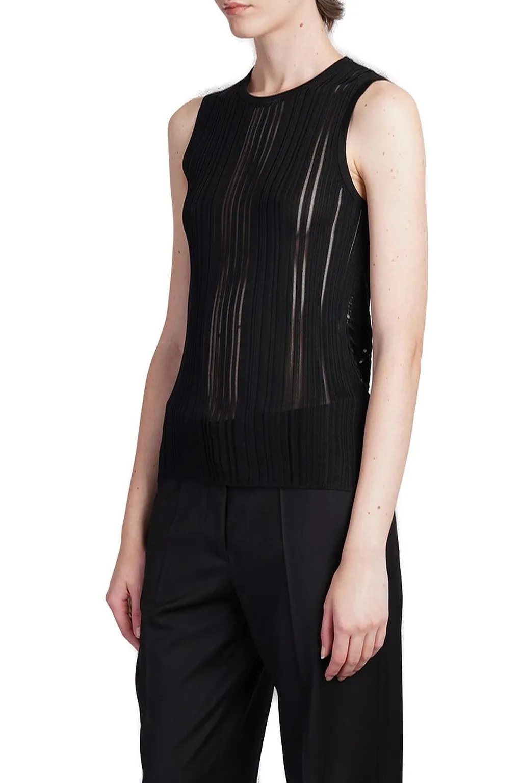 Helmut Lang Cut-Out Detailed Tank Top