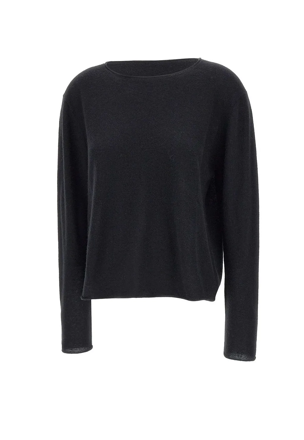 Hemisphere Raw-Edge Cashmere Sweater