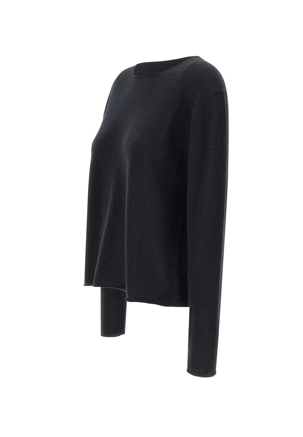 Hemisphere Raw-Edge Cashmere Sweater