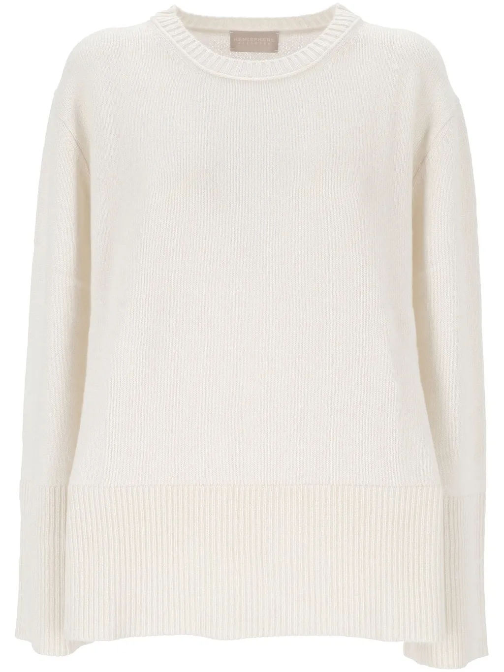 Hemisphere Ribbed Crew Neck Sweater
