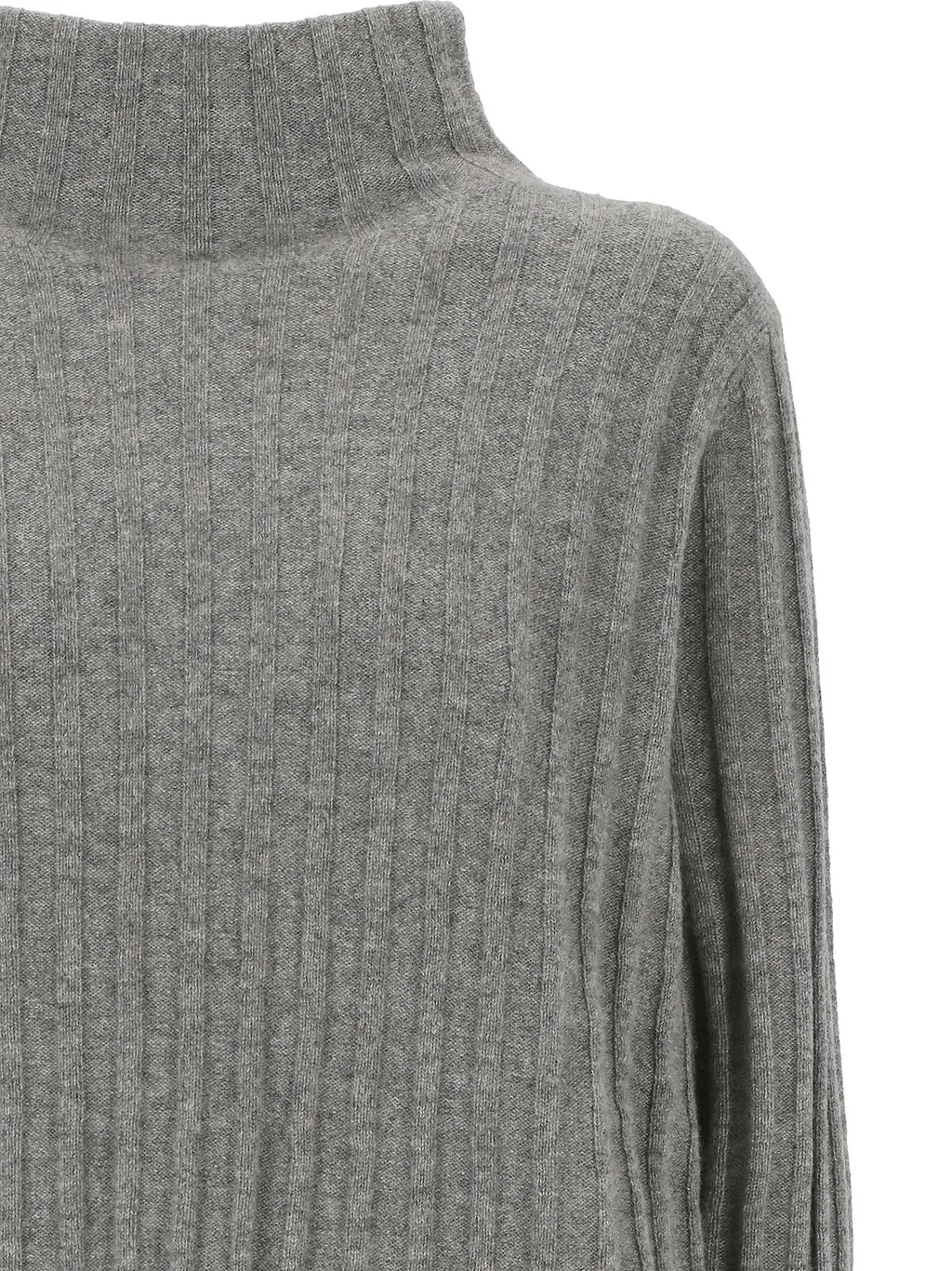 Ribbed Mock Neck Sweater