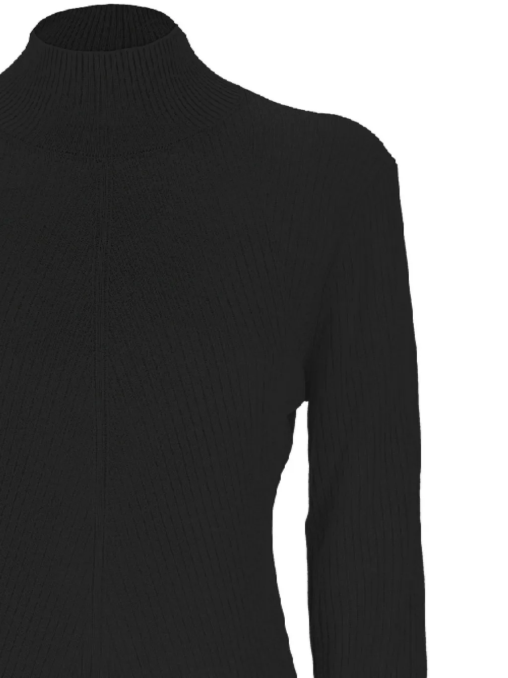 Ribbed Mock Neck Sweater