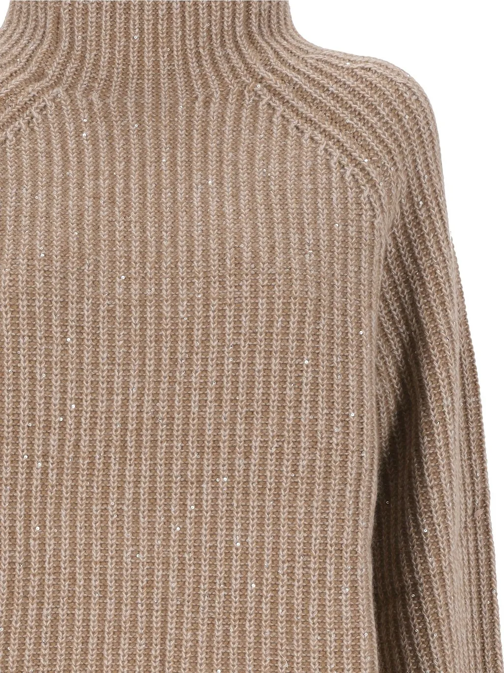 Hemisphere Ribbed Mock Neck Sweater