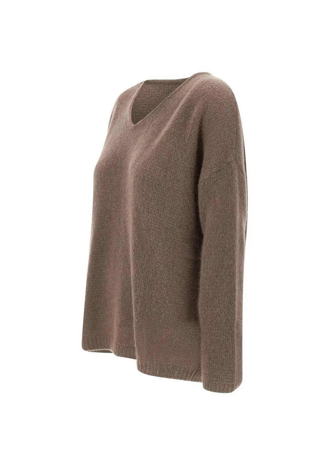 Hemisphere V-Neck Ribbed Knitwear