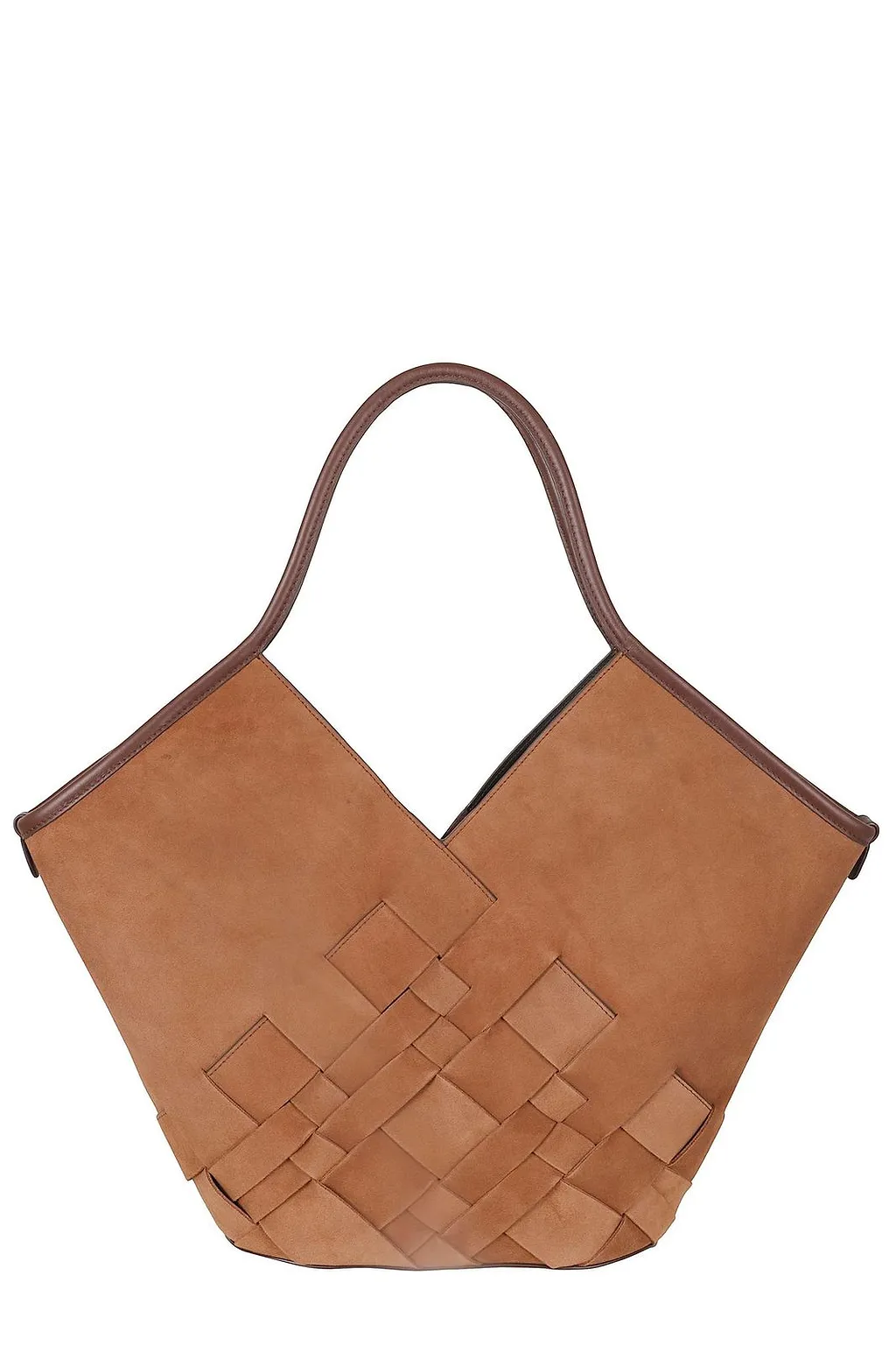 Hereu Coloma Suede Woven Tote Bag