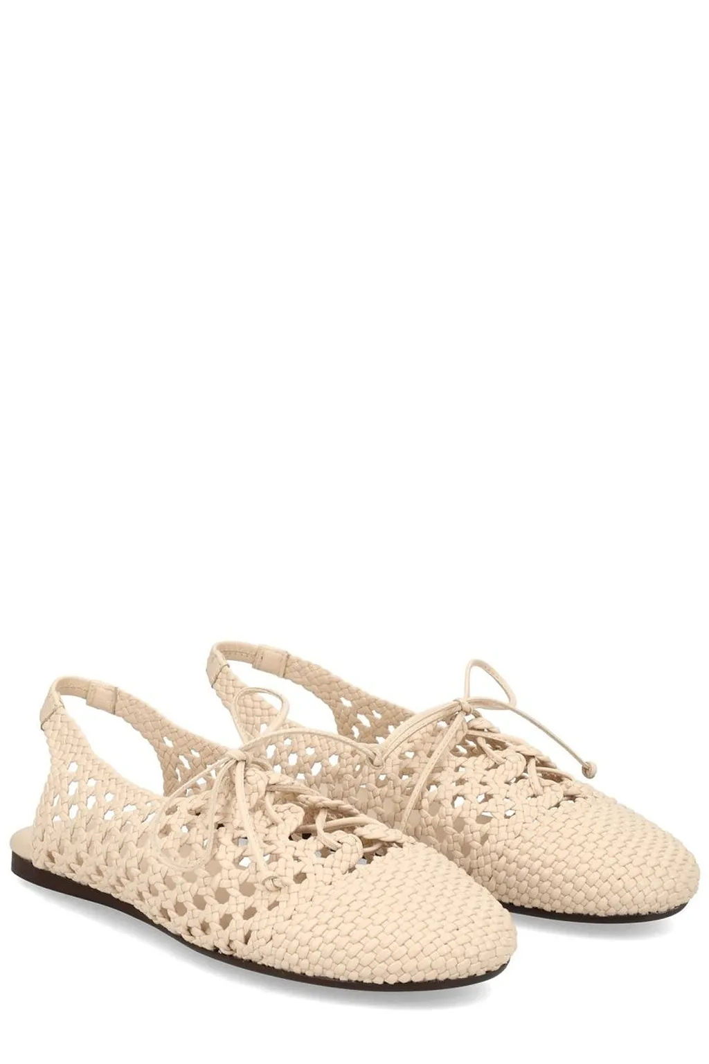 Hereu Sardana Woven Slingback Flat Shoes