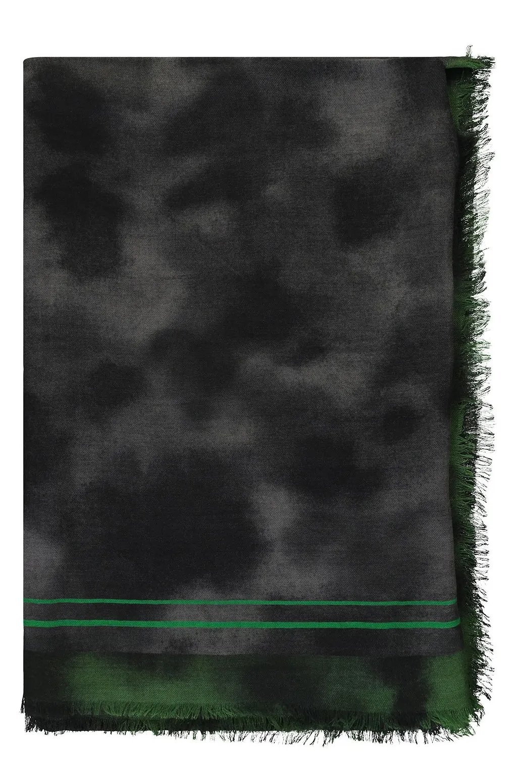 Herno Fringed Logo-Trim Scarf