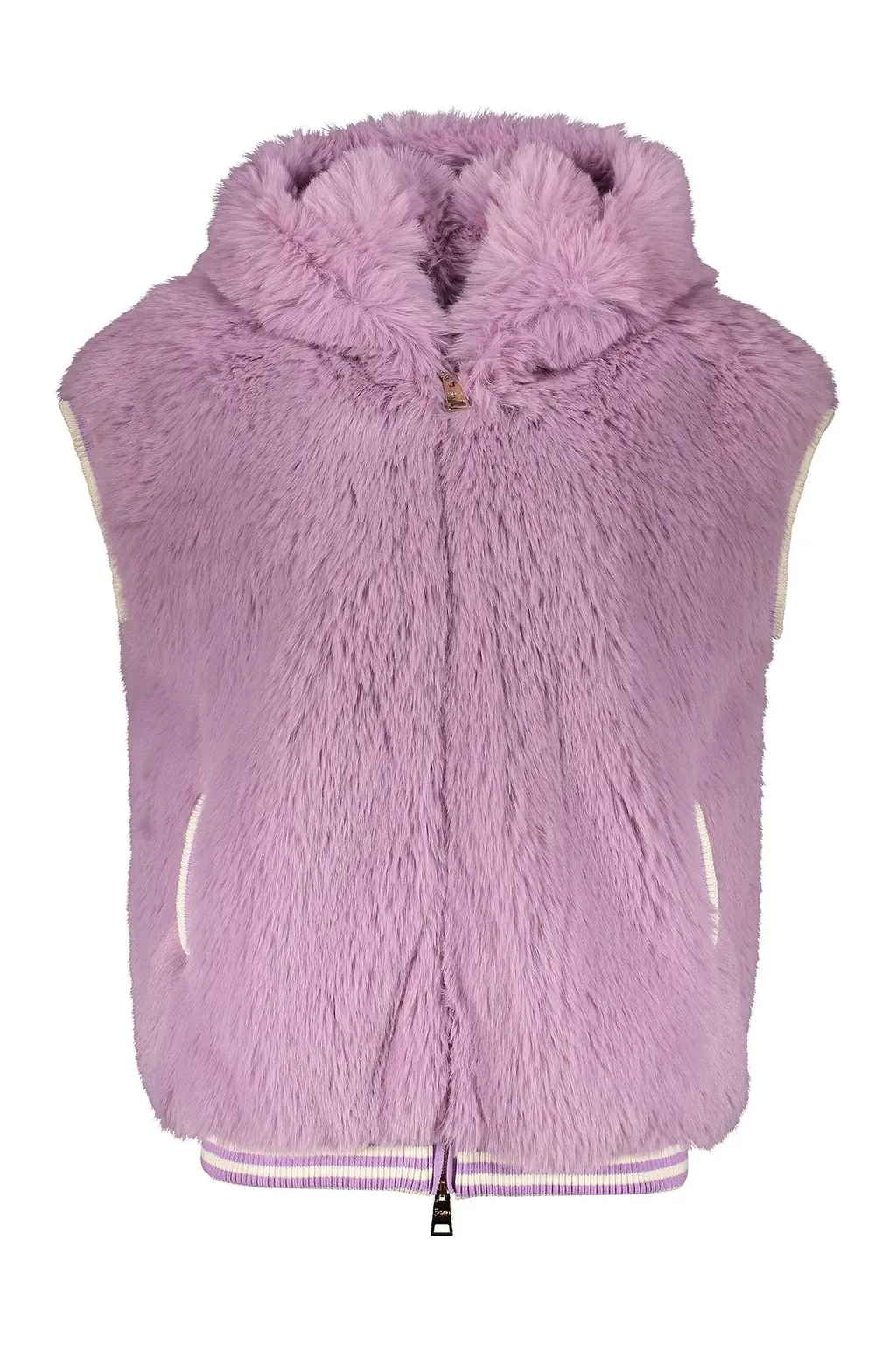 Herno Hooded Faux Fur Gilet