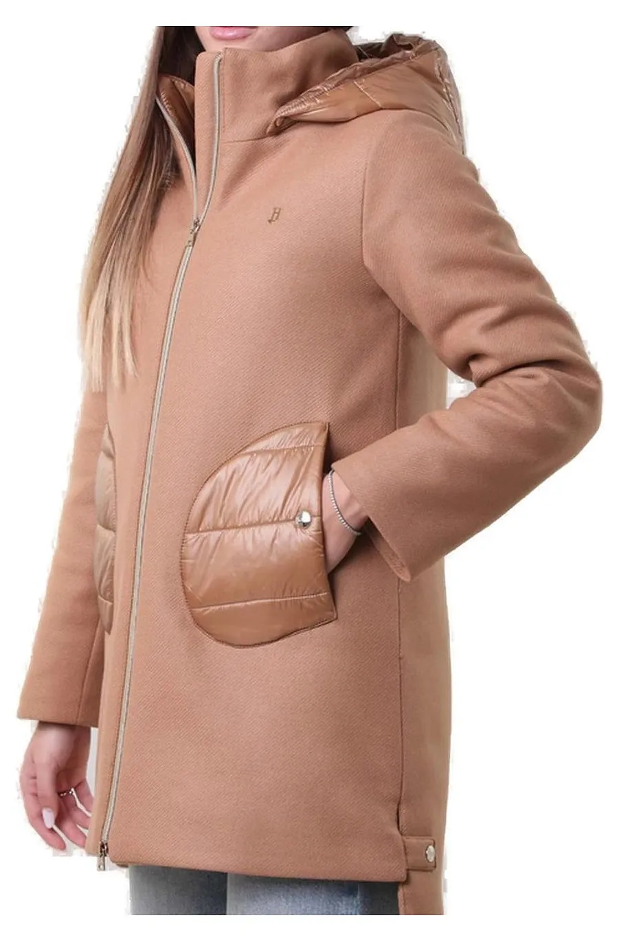 Herno Kids Panelled Hooded Coat