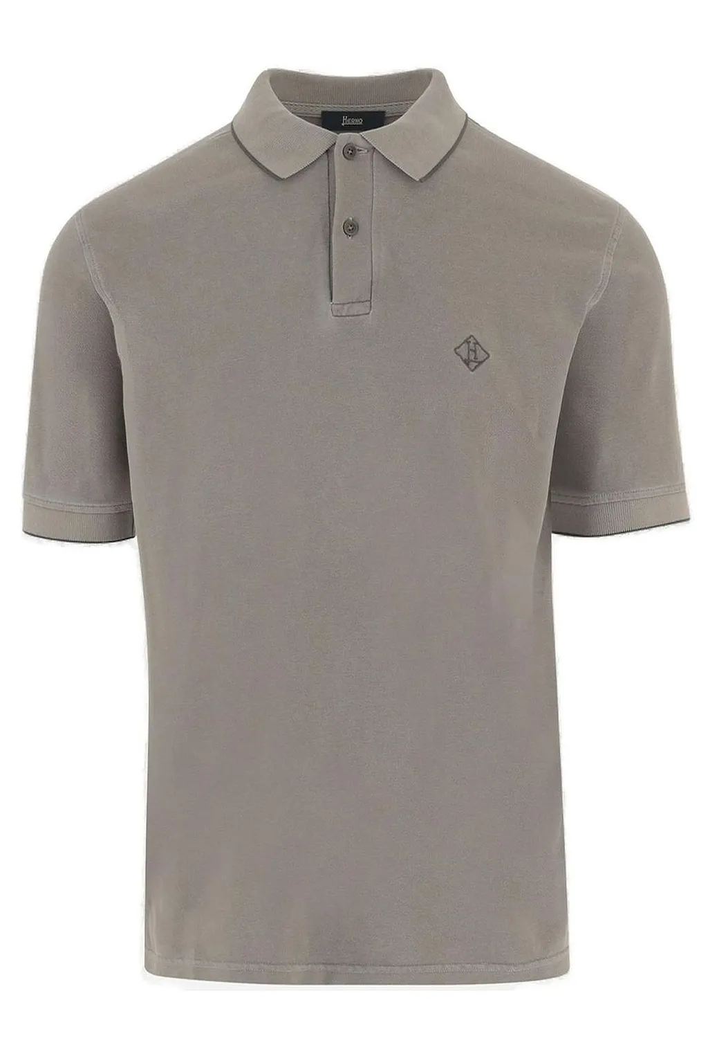 Herno Logo Embroidered Short Sleeved Polo Shirt