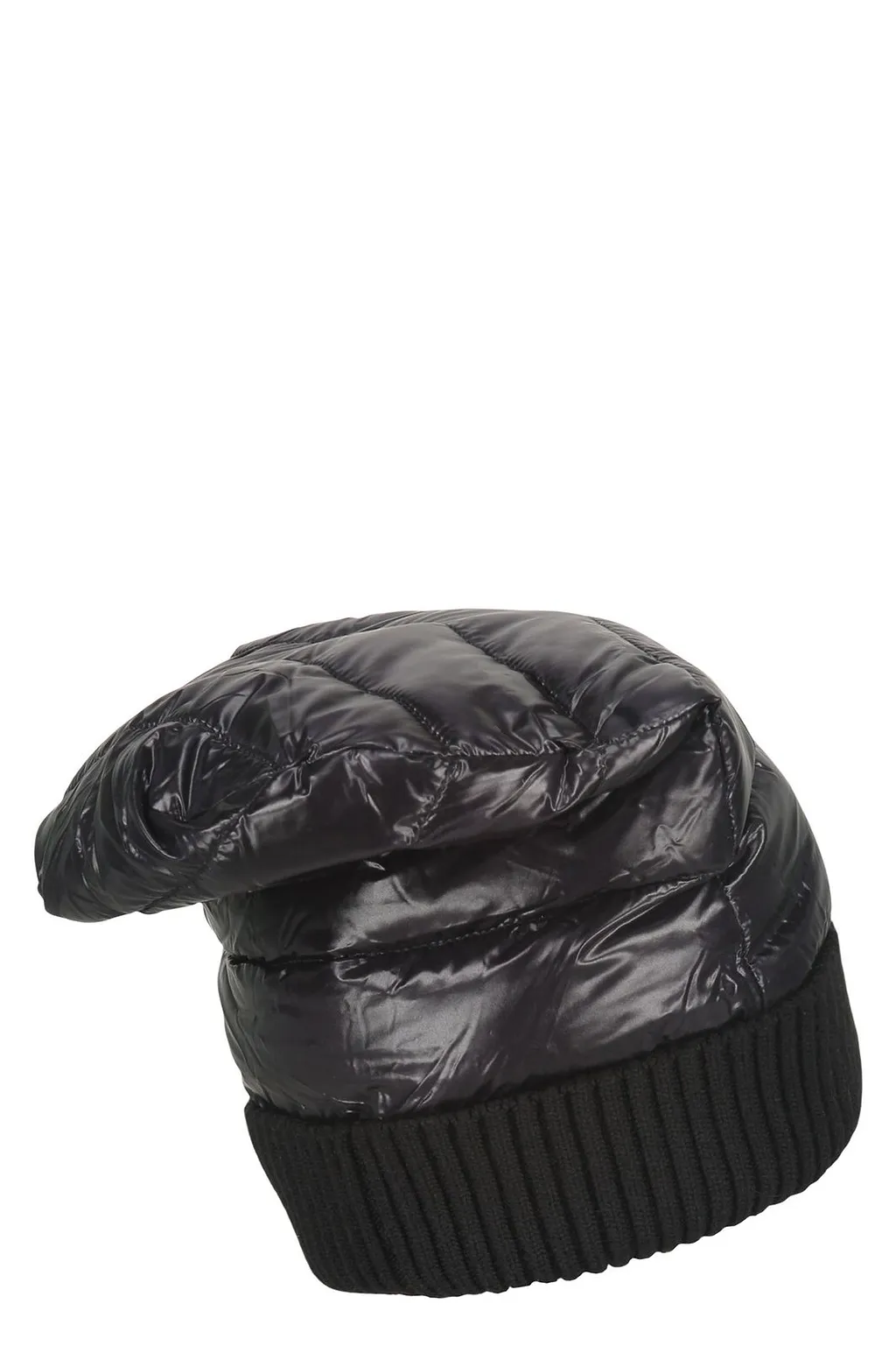 Herno Quilted Knit-Trim Hat