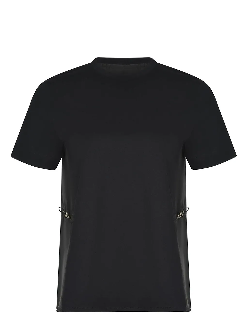 Herno Drawstring Hem Semi-Sheer Back T-Shirt