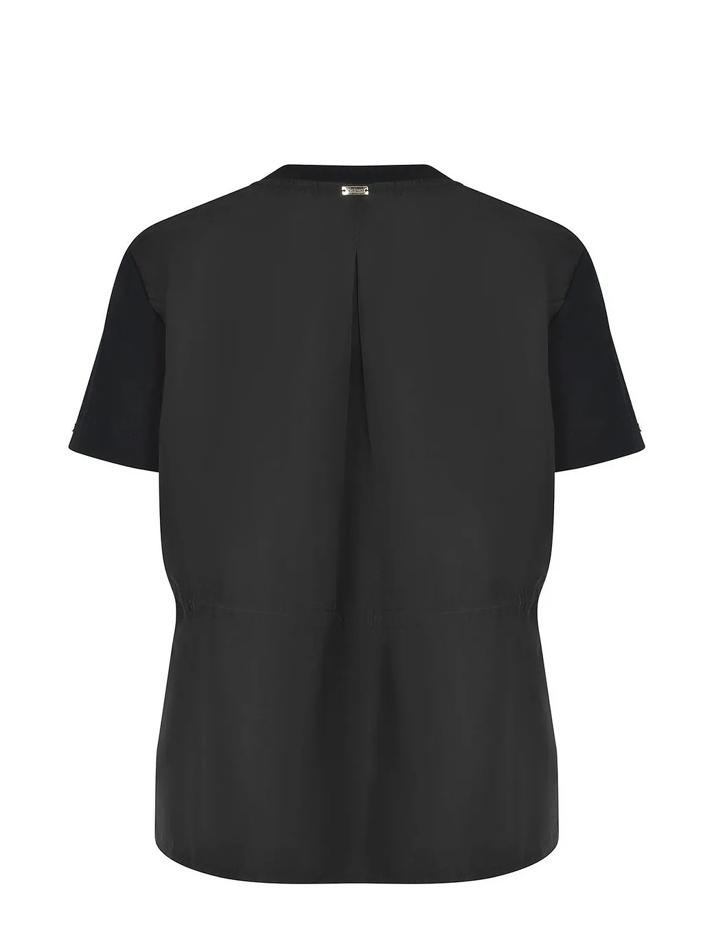 Herno Drawstring Hem Semi-Sheer Back T-Shirt