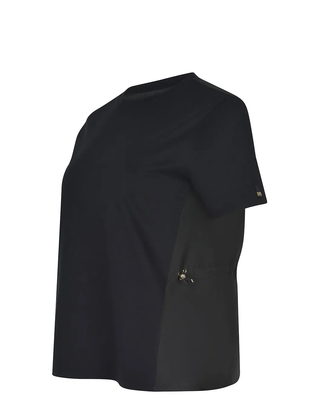 Herno Drawstring Hem Semi-Sheer Back T-Shirt