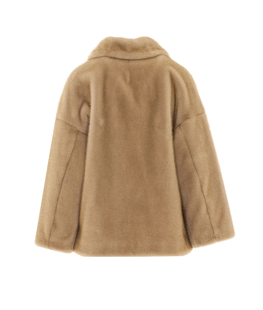 Herno Long Sleeved Shearling Coat