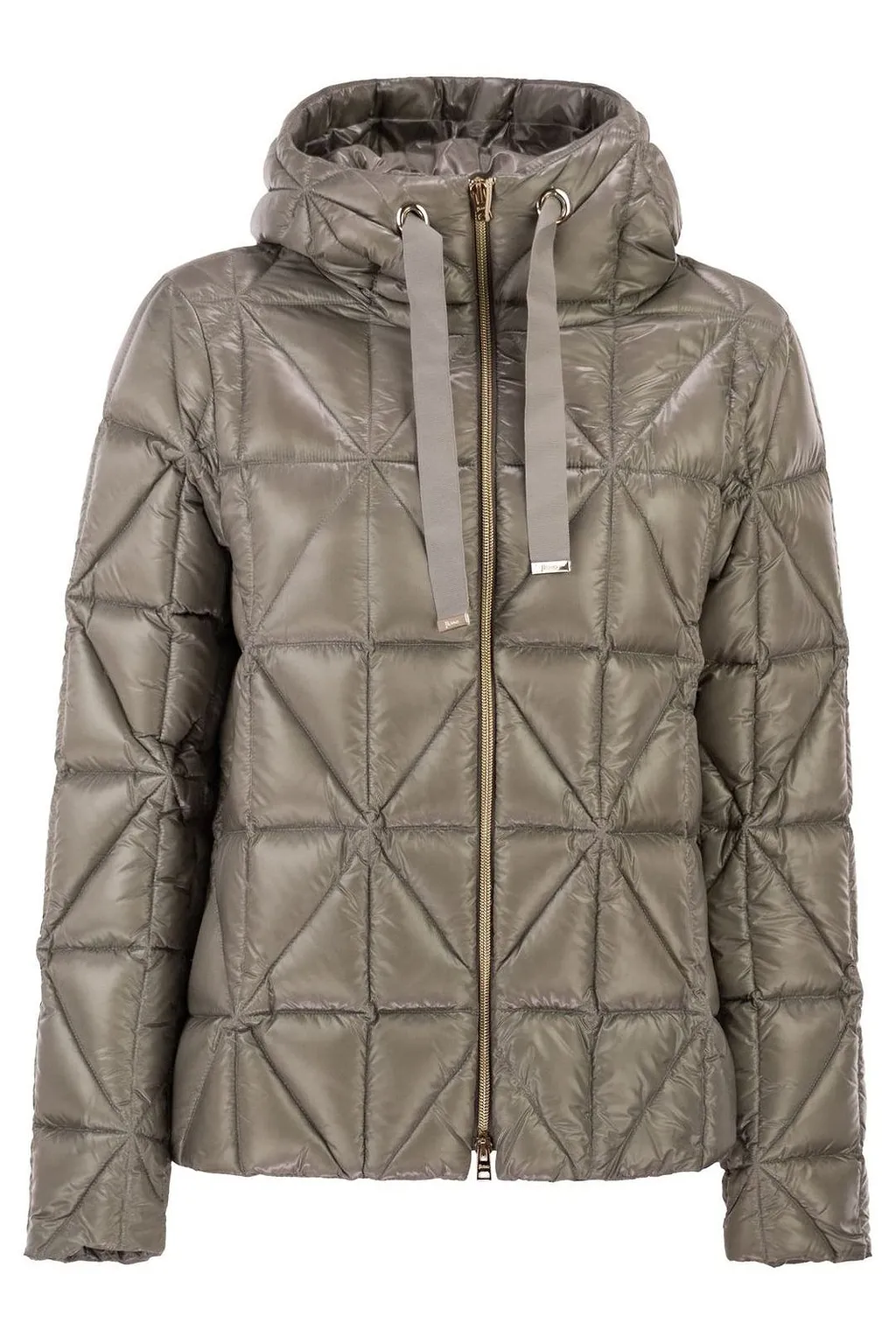 Herno Shiny Geometric Quilted Down Jacket