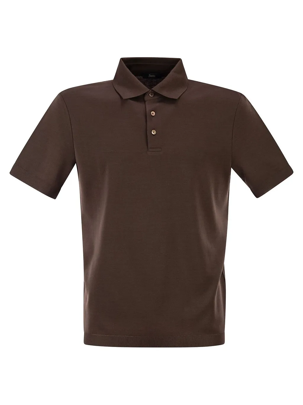 Herno Short-Sleeved Knitted Polo Shirt