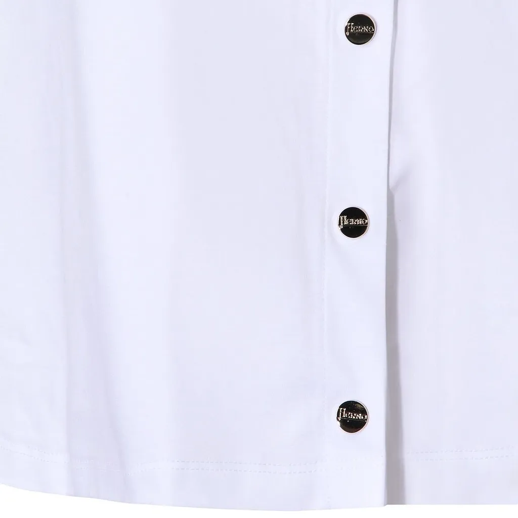 Herno Side Slits Button T-Shirt