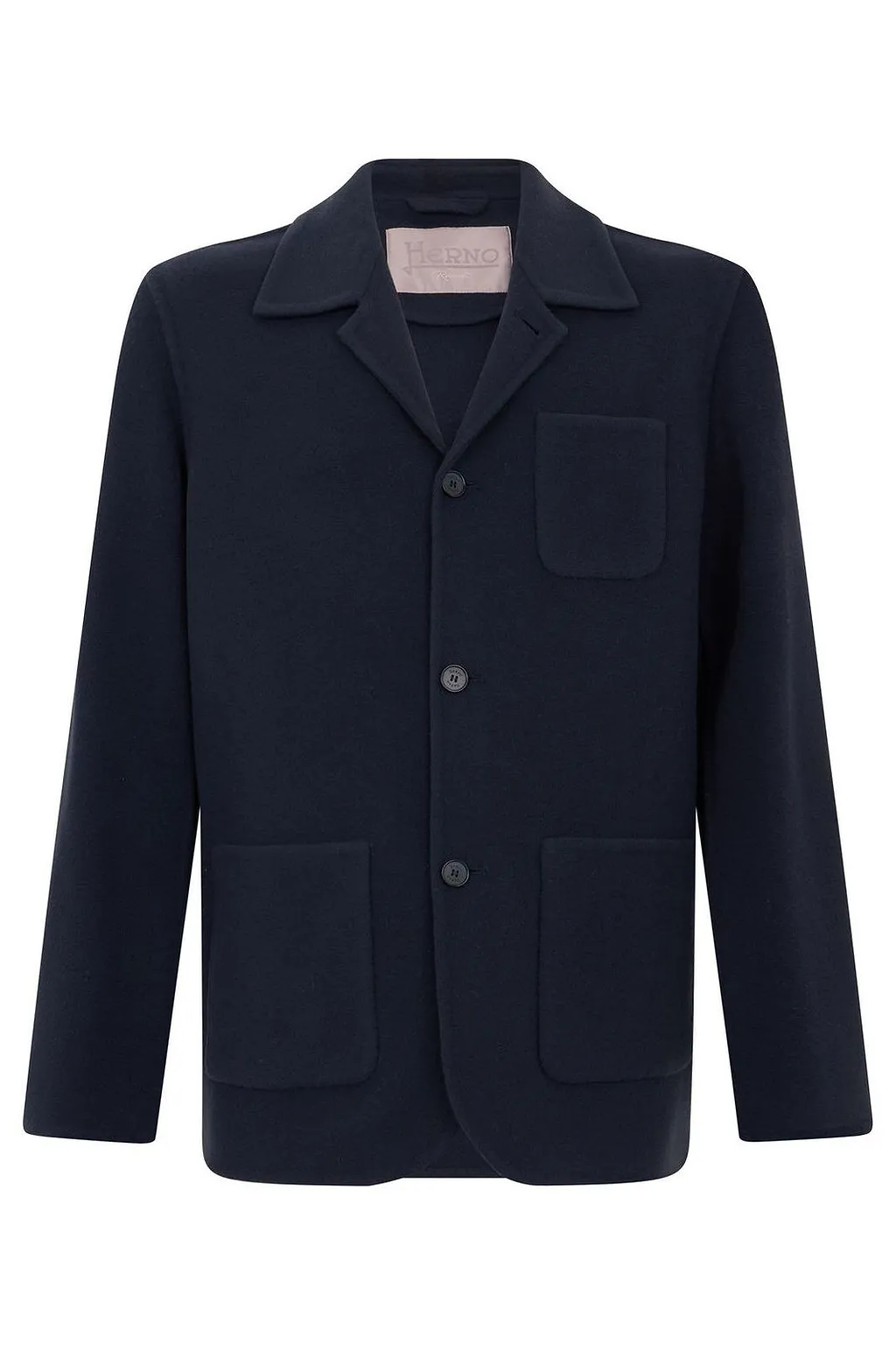 Herno Single-Breasted Patch-Pocket Jacket
