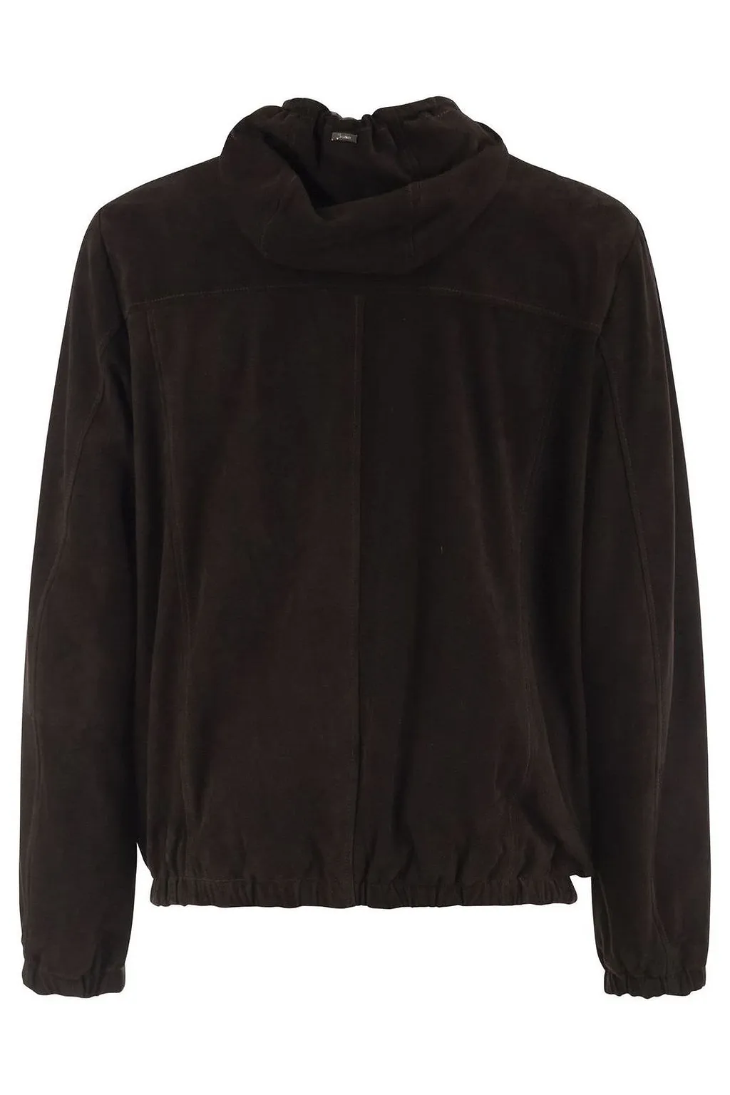 Herno Suede Zip Hooded Jacket