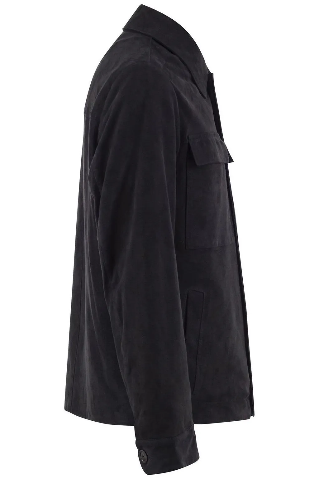 Herno Suede Shirt Jacket