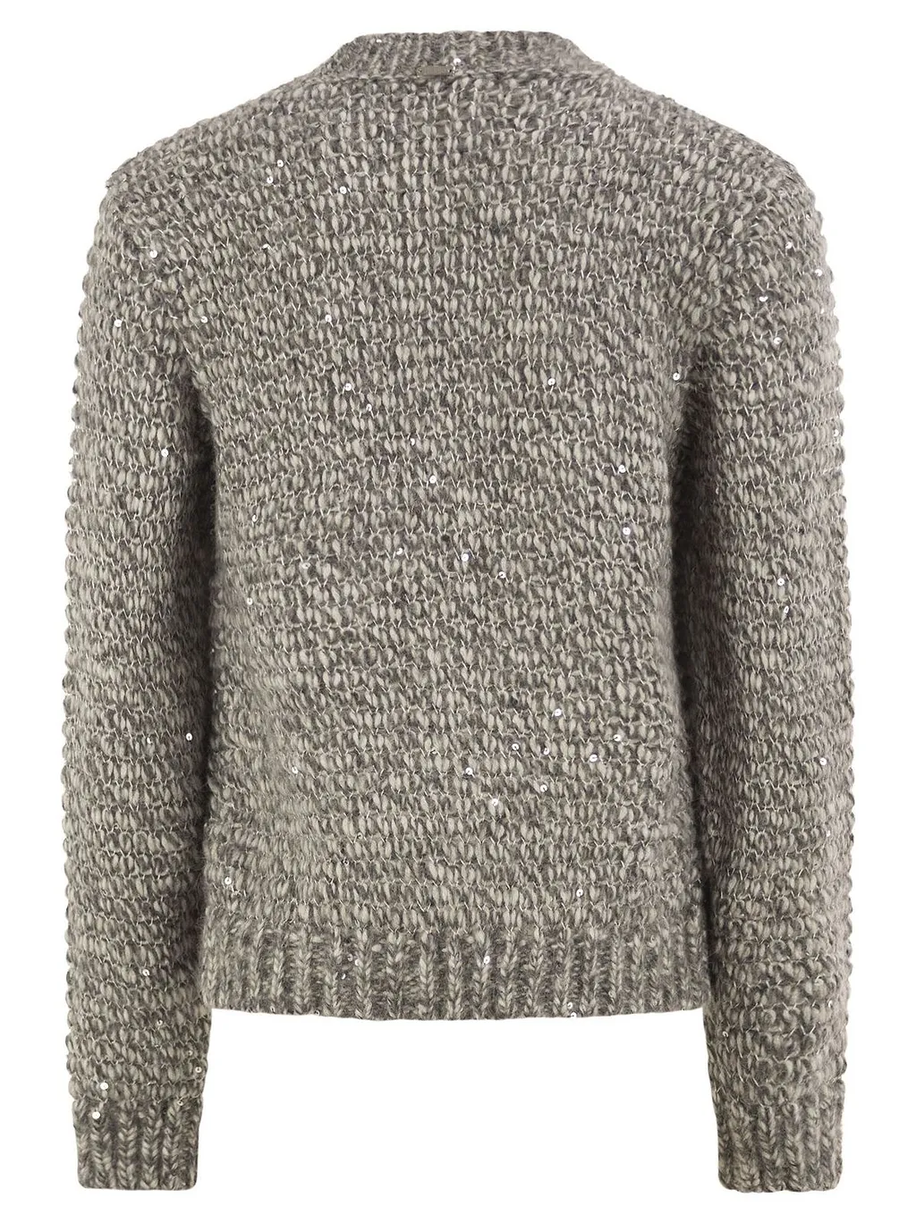 Herno Textured Sequinned Knitted Sweater