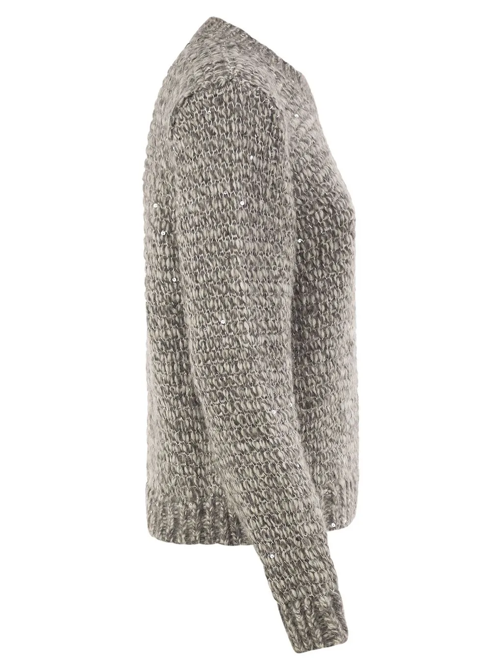 Herno Textured Sequinned Knitted Sweater