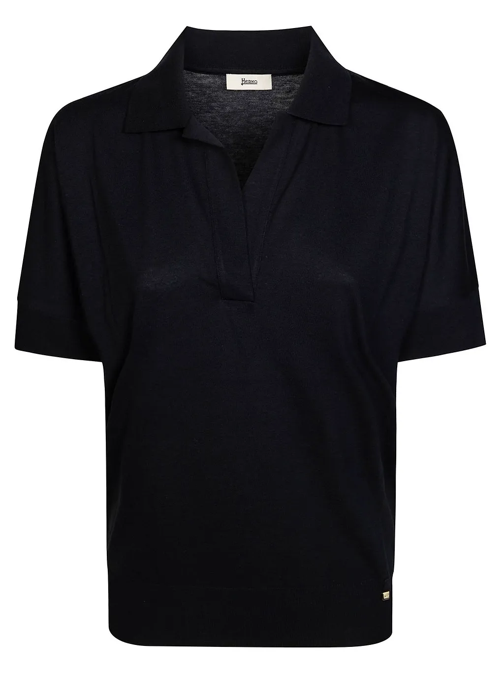 Herno V-Neck Fine-Knit T-Shirt