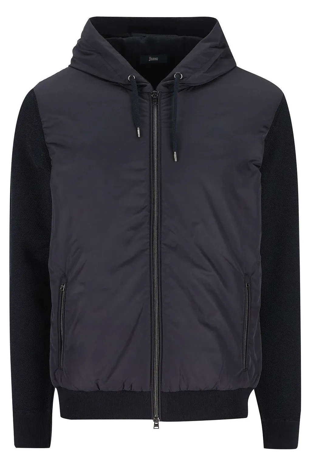 Herno Zip-Up Hooded Drawstring Jacket