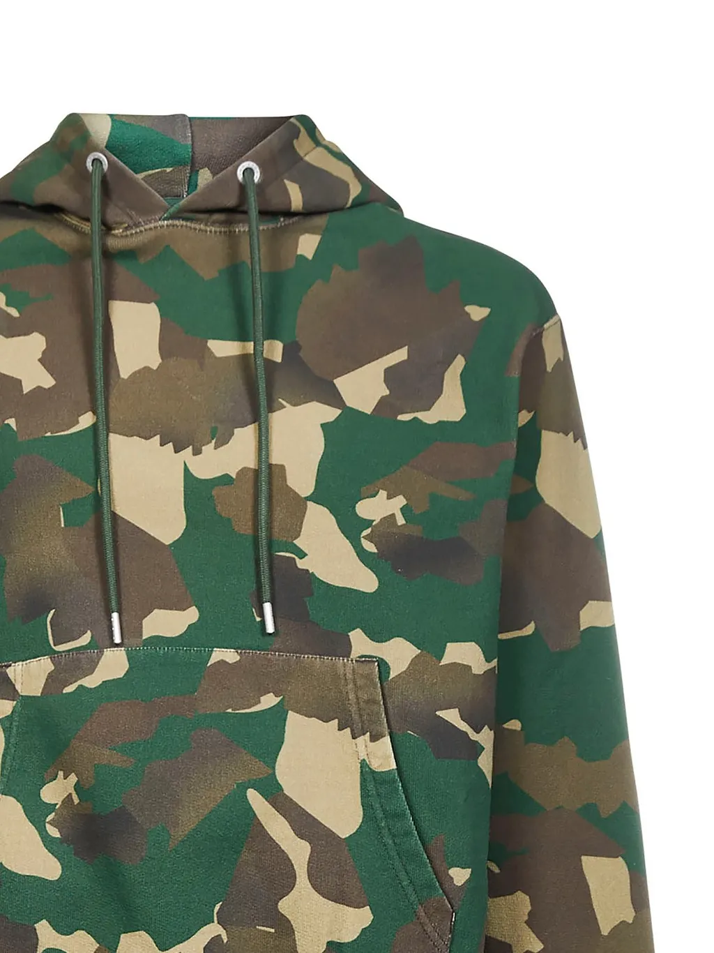 Heron Preston Camouflage-Pattern Drawstring Hoodie