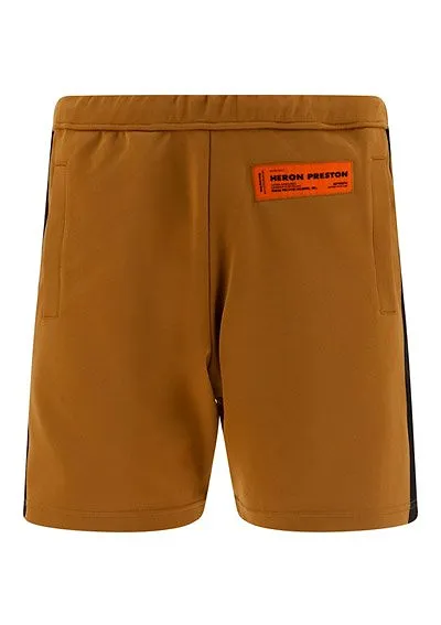 Heron Preston Logo-Patch Striped-Trim Deck Shorts