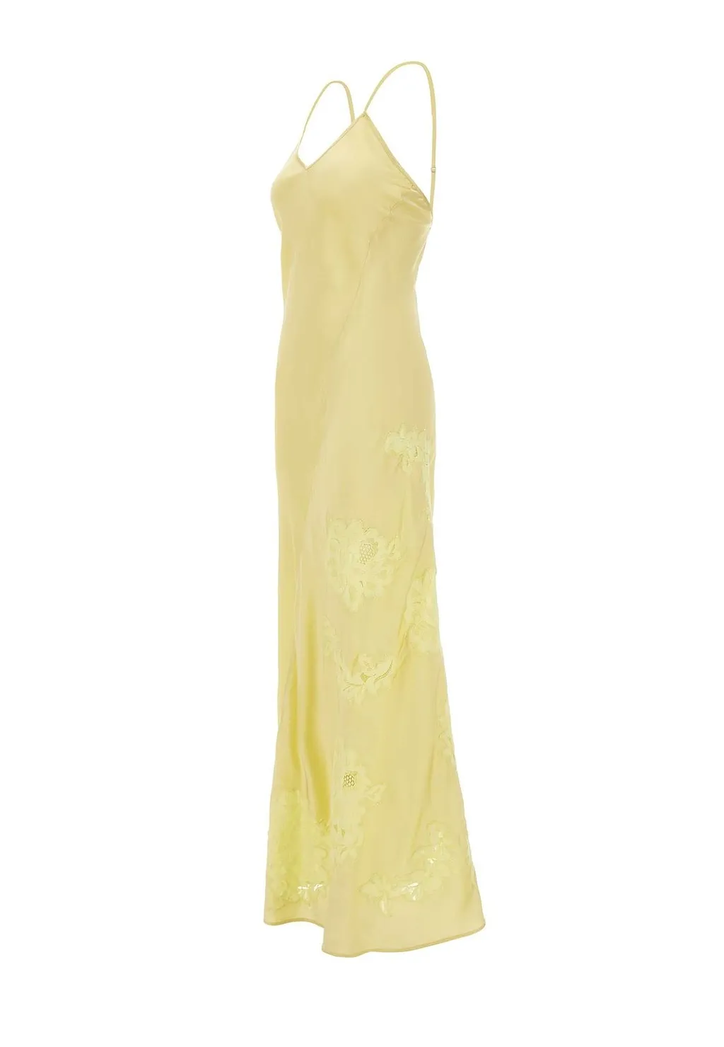 Isla Lace-Insert Slip Dress