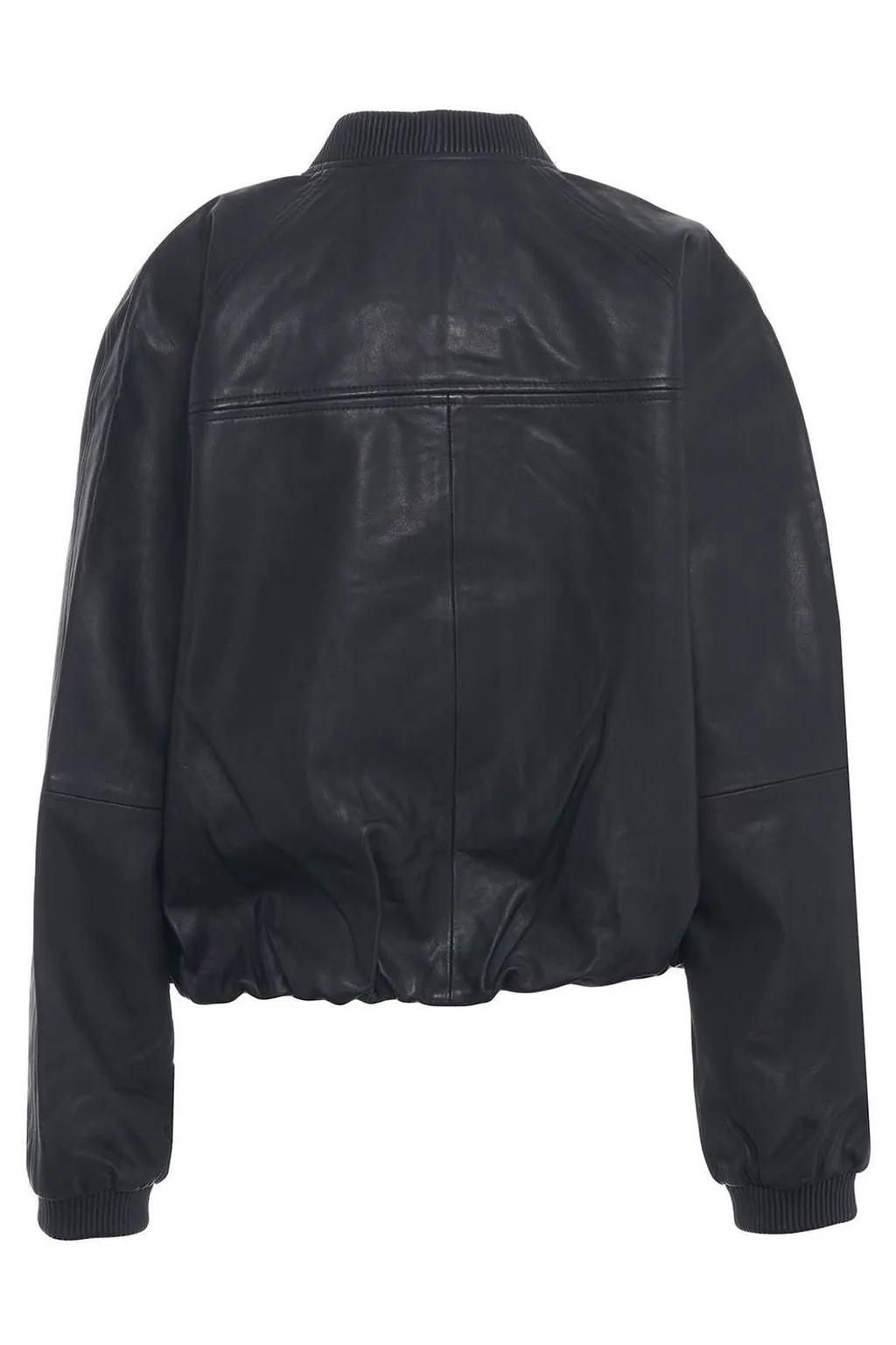 Yvette Leather Bomber Jacket