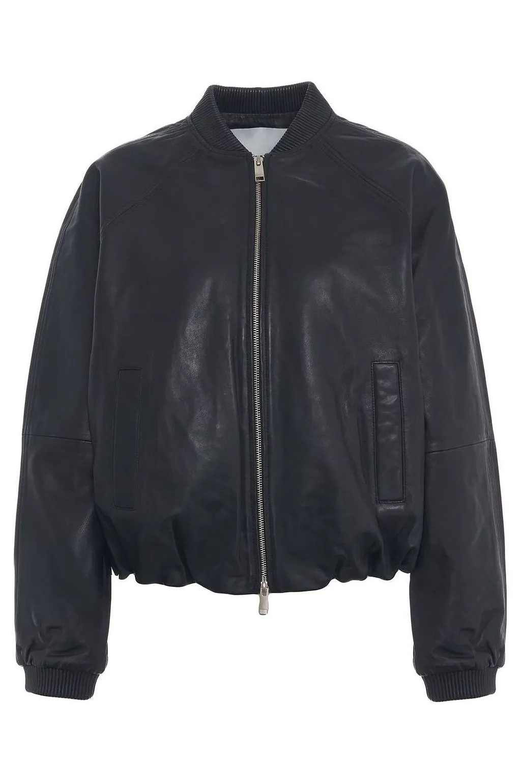 Yvette Leather Bomber Jacket