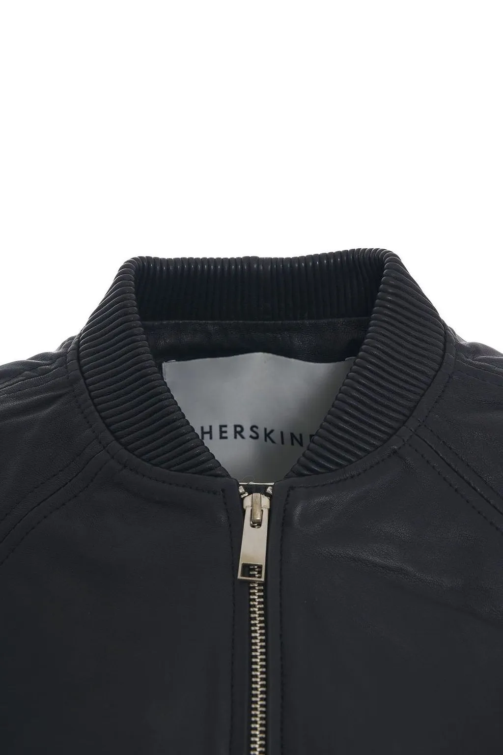 Yvette Leather Bomber Jacket
