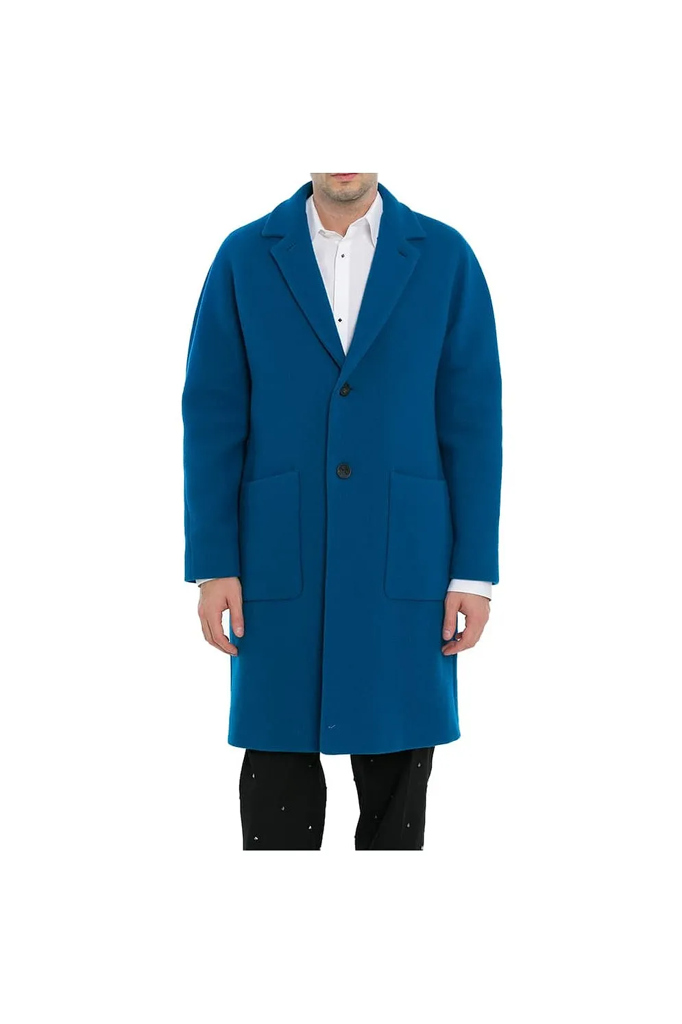 Hevo Rear Slit Buttoned Coat