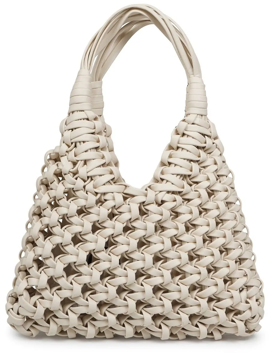 Woven Leather Tote Bag