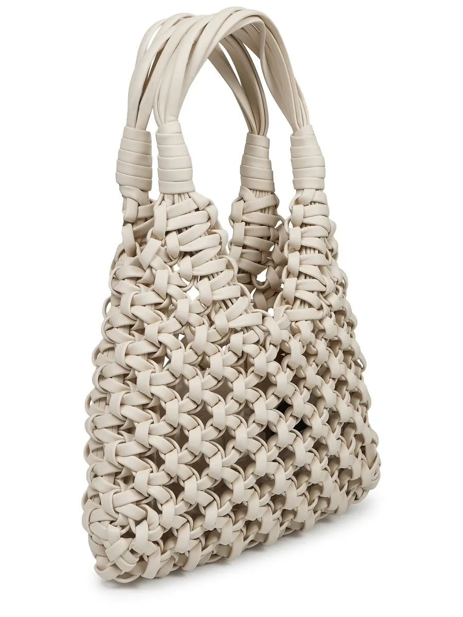 Woven Leather Tote Bag