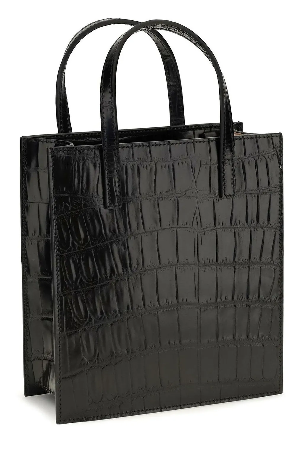 Hidesins Pocket Structured Embossed Shoulder Bag