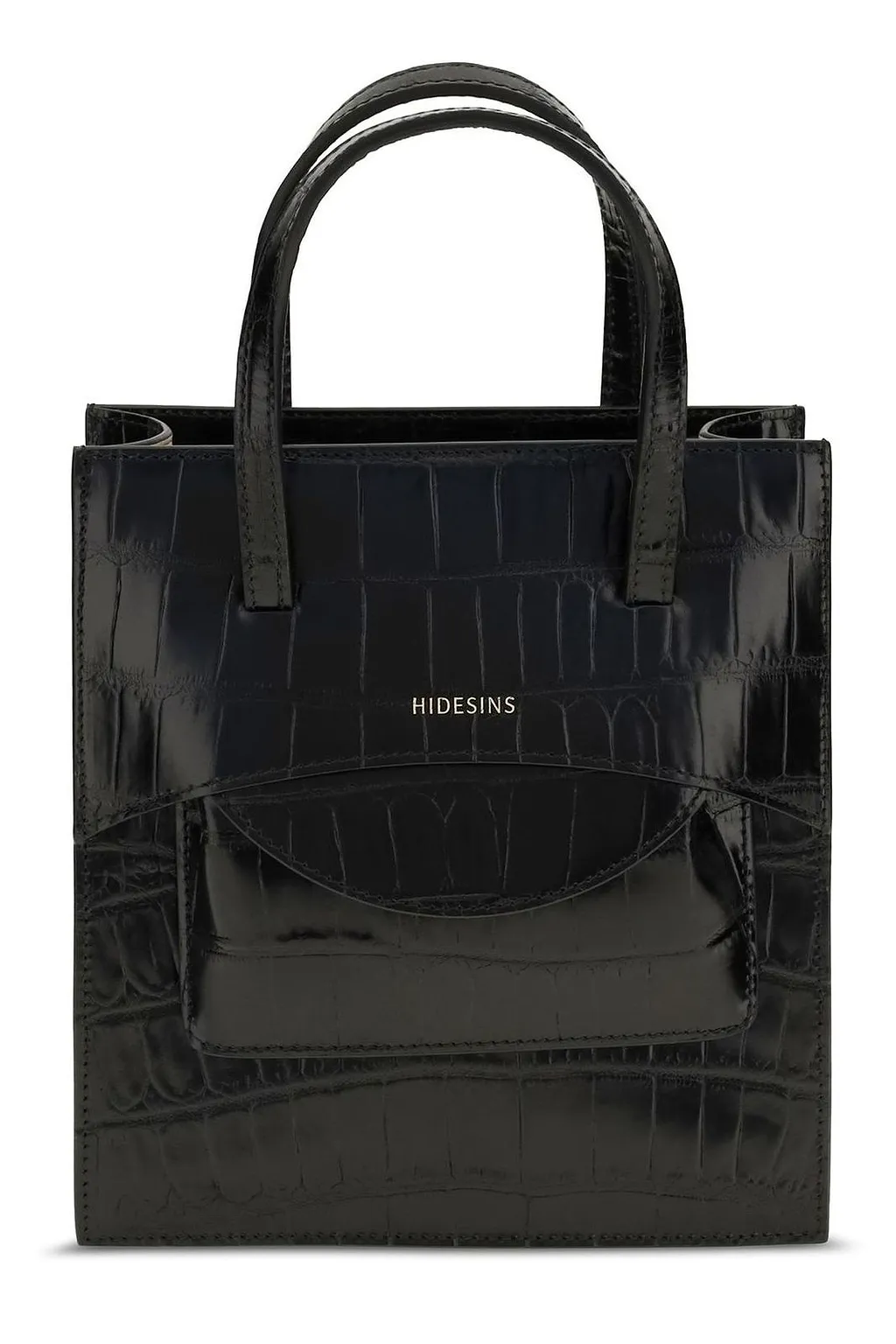 Hidesins Pocket Structured Embossed Shoulder Bag