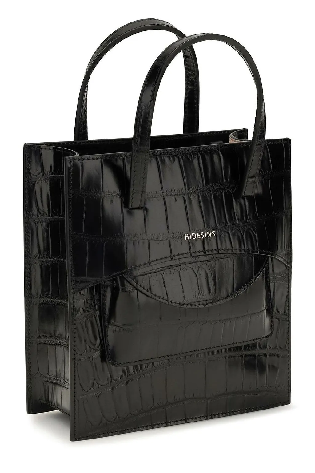 Hidesins Pocket Structured Embossed Shoulder Bag