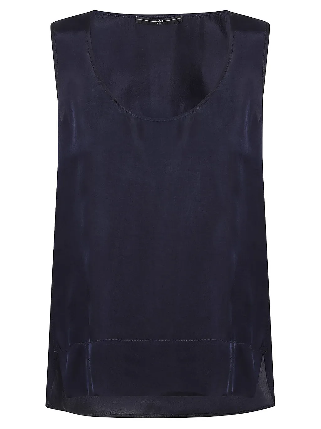 High Sleeveless Crewneck Top